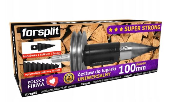 Malkas skaldītāja komplekts ar jūgvārpstu un skriemeli 100mm