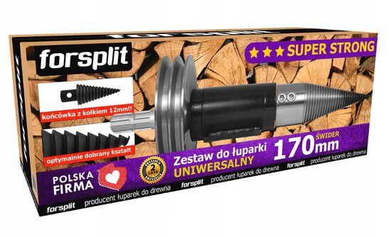 Malkas skaldītāja komplekts ar jūgvārpstu un skriemeli 170mm