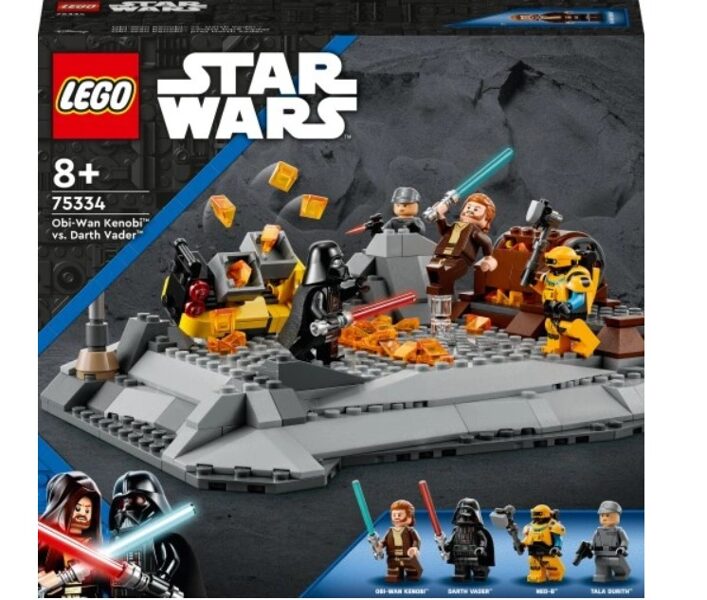 LEGO Star Wars 75334 Obi-Vans Kenobi pret Dārtu Veideru