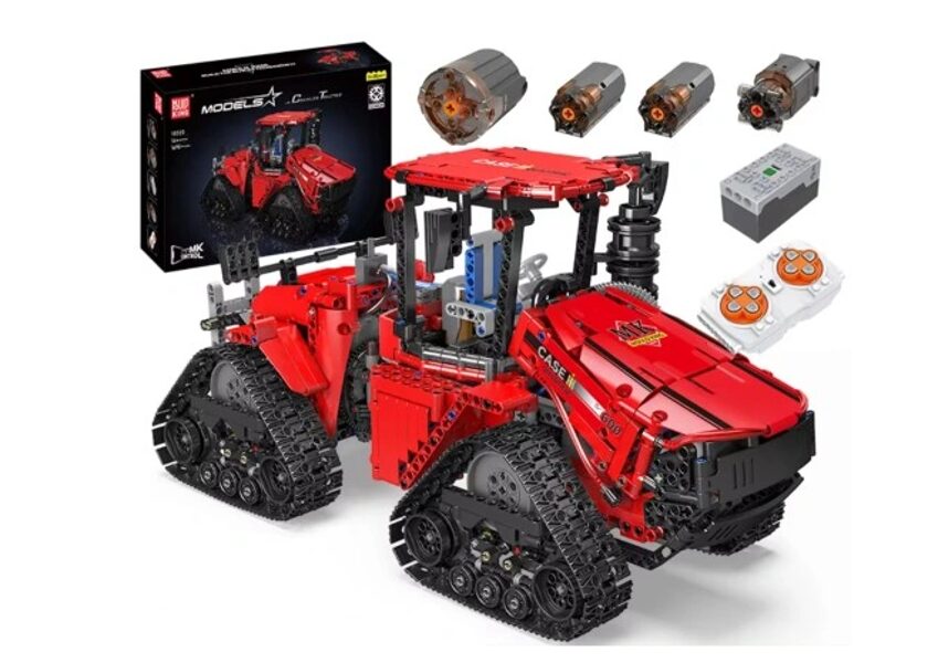 Mould King traktors CASE 1698 GB ar pulti